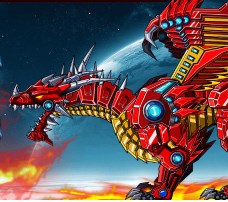 Play Robot Fire Dragon Game